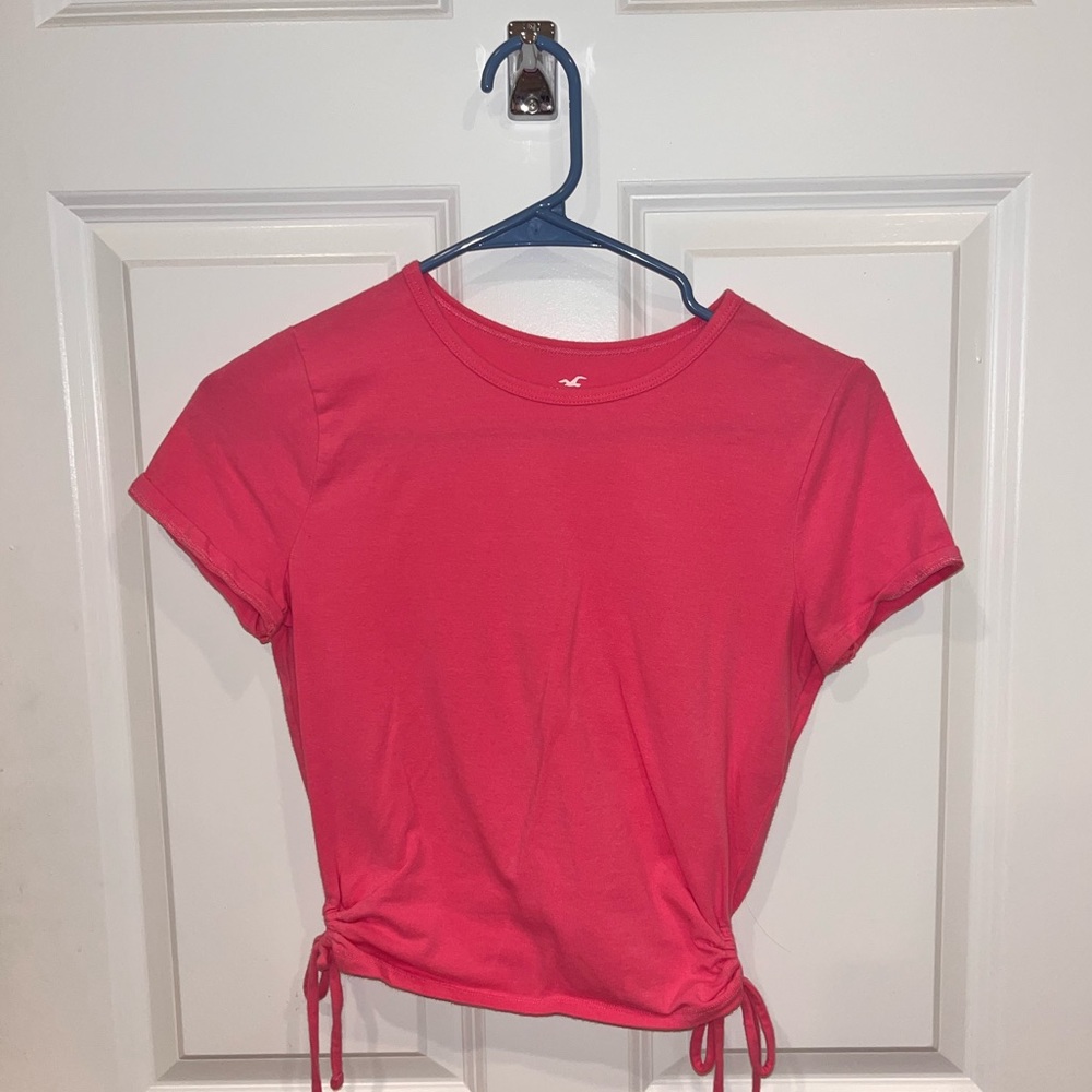 Pink Hollister Baby Tee (M)